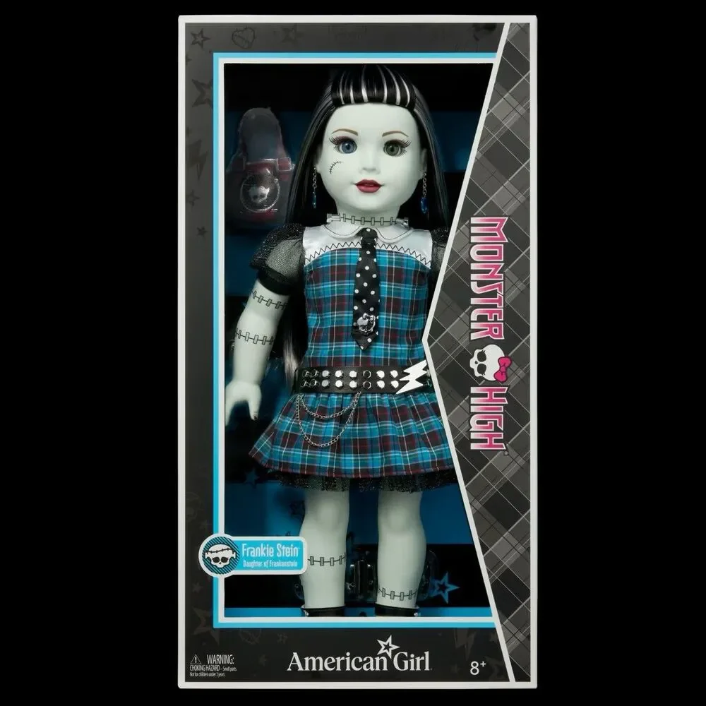 American Girl x Monster High Frankie Stein 18in Fashion Doll Set w/ Outfit